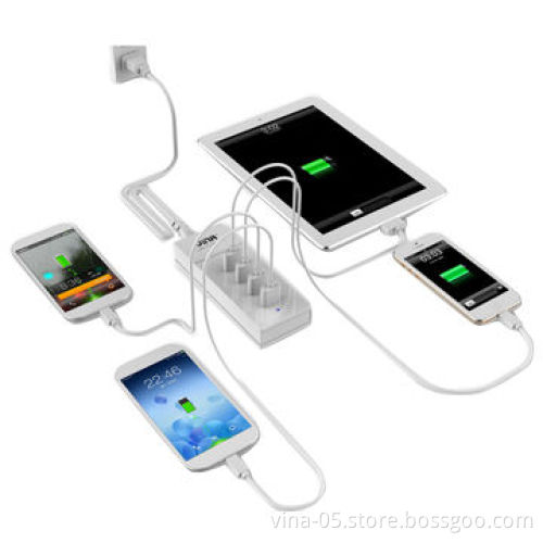 New product 4-port USB mobile phone charger for iPhone, iPad, Samsung, tablet and Android smartphone